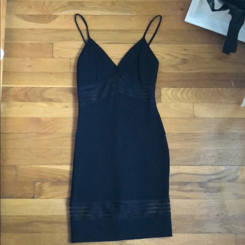 Solemio Black Mini Dress